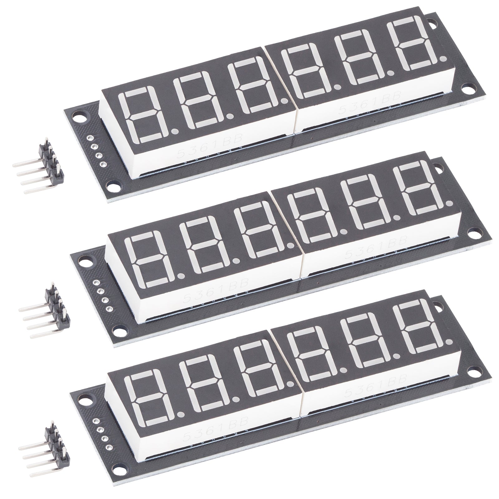 TM1637 6 Digit blaue LED-anzeige 7 Segment Display Modul mit 0,56 Zoll, 5V Anzeigemodul kompatibel mit Raspberry Pi - AZ-Delivery