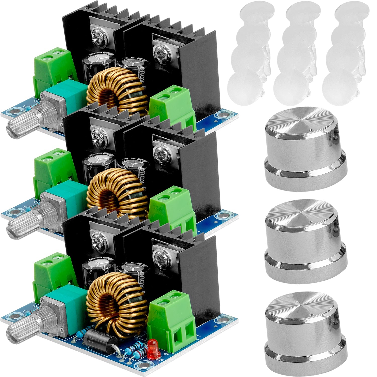 XH-M401 DC-DC Step Down Buck Converter XL4016E1, Einstellbar 4-40V bis 1.25-36V 8A kompatibel mit Arduino - AZ-Delivery