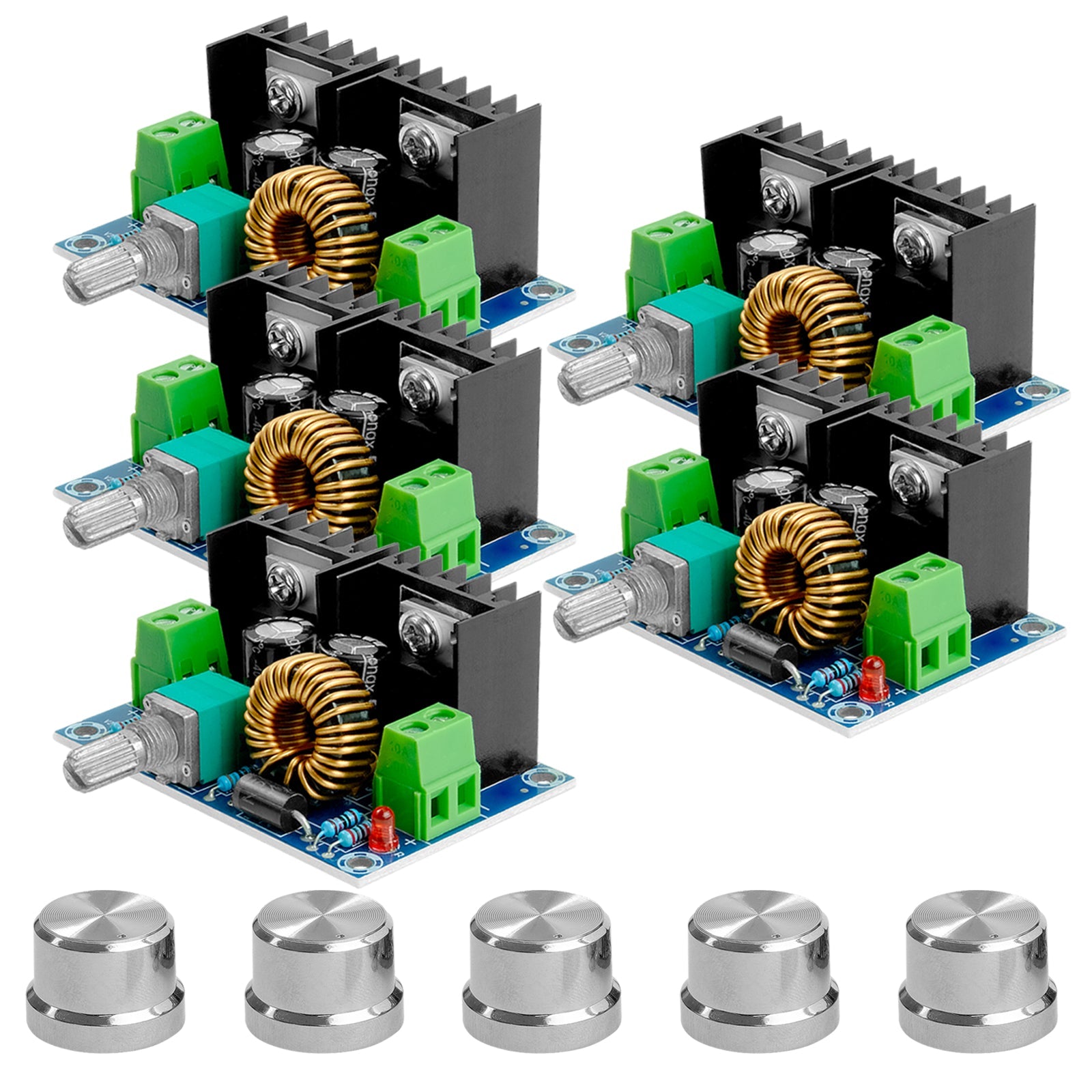 XH-M401 DC-DC Step Down Buck Converter XL4016E1, Einstellbar 4-40V bis 1.25-36V 8A kompatibel mit Arduino - AZ-Delivery